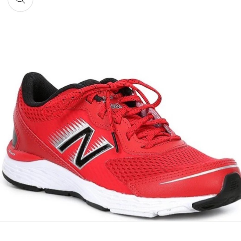 NEW BALANCE 680 Leather and Mesh Lace Up
